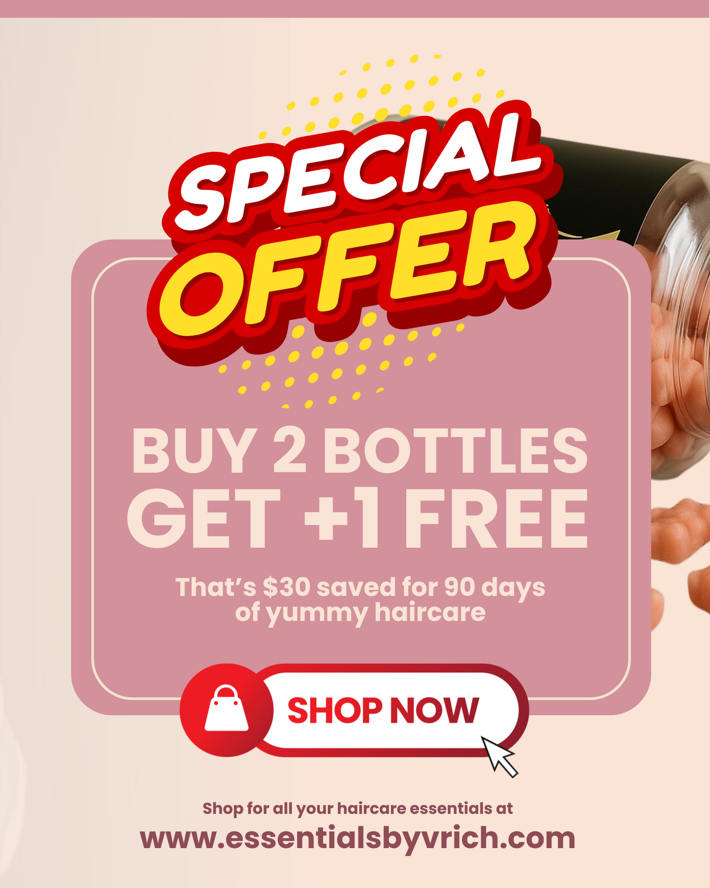 V.RICH Vegan Hair Vitamin Gummies – Your Hair Care Essential