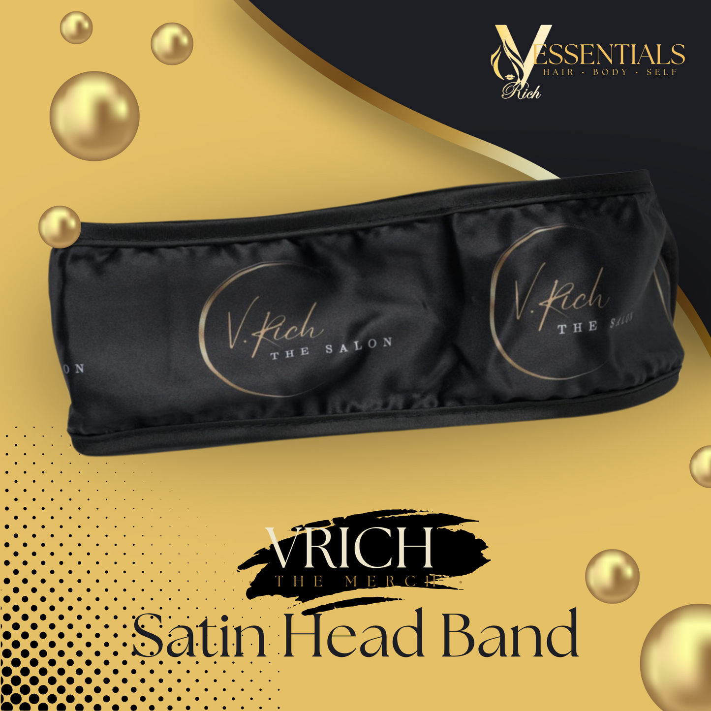 V.RICH Satin Headband – The Perfect Blend of Style and Function