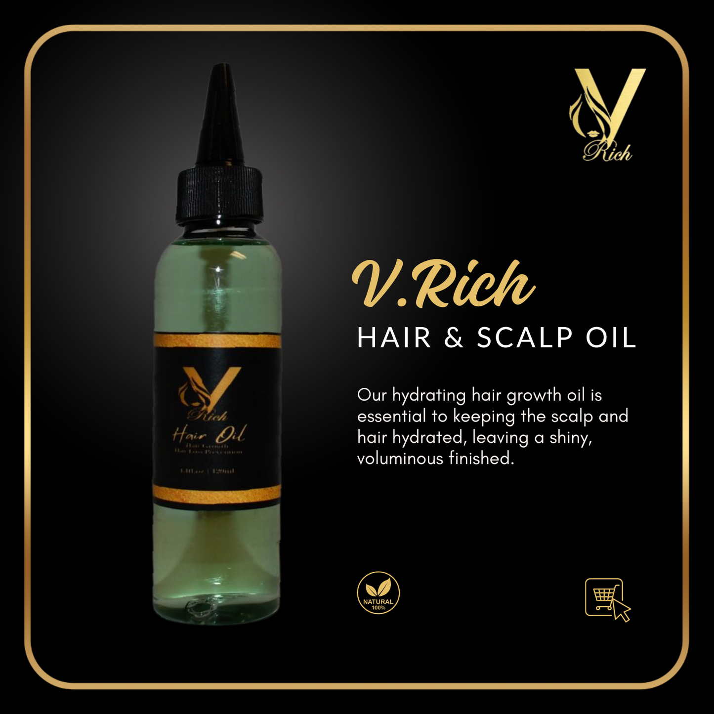 V.RICH Hair Oil – Hydration Meets Hair Care
