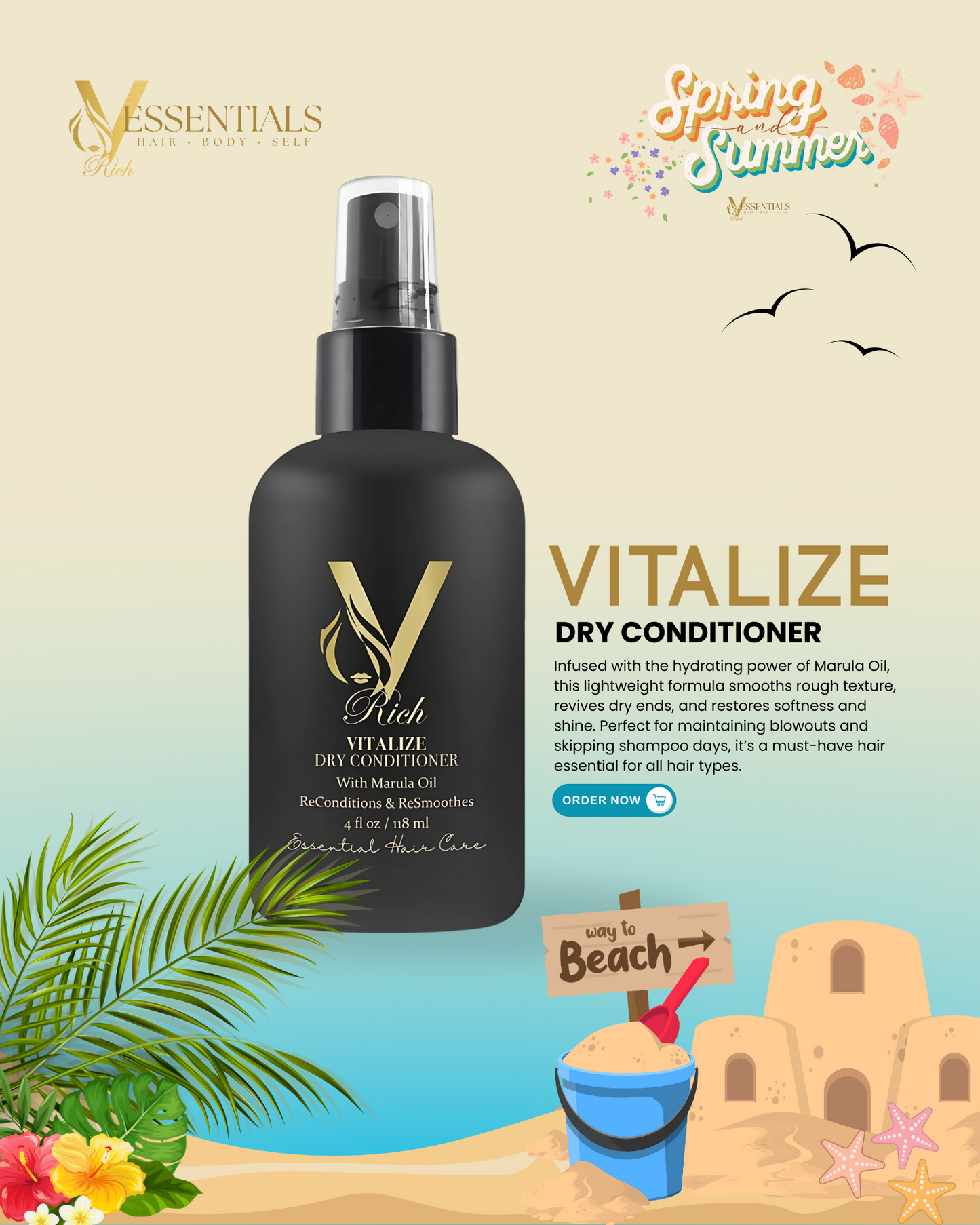 VITALIZE Dry Conditioner – Revive, Recondition, and Resmooth