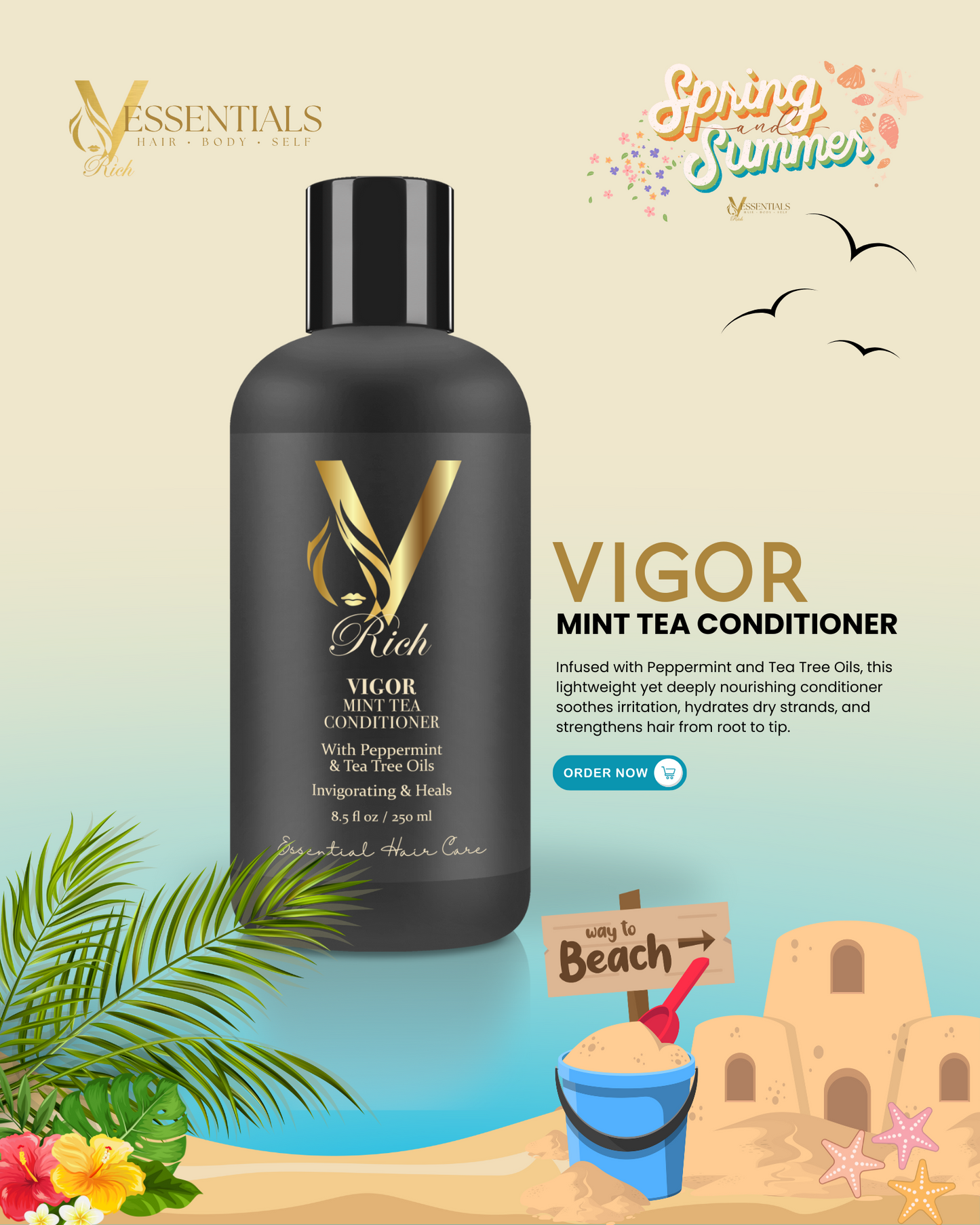 VIGOR Mint Tea Conditioner – Hydrate, Refresh, & Strengthen