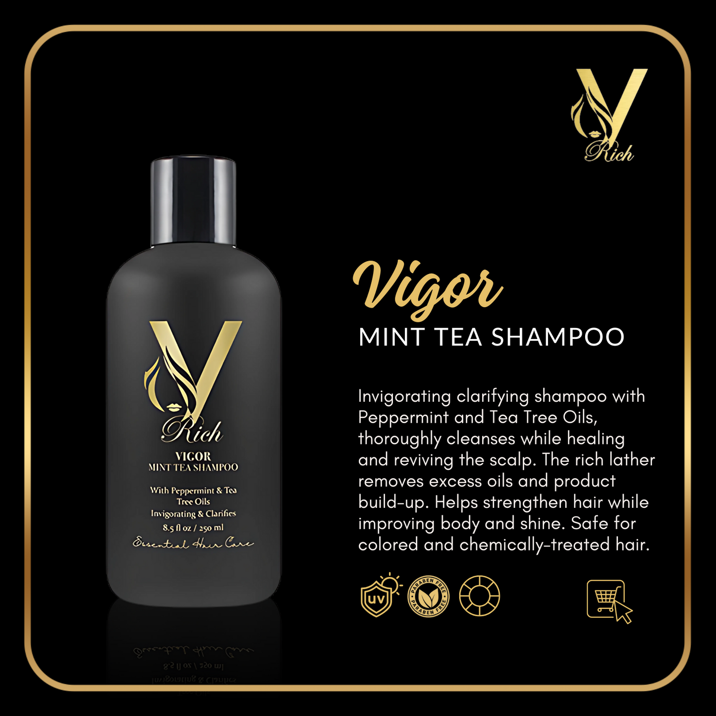 VIGOR Mint Tea Shampoo – Refresh, Clarify, and Strengthen
