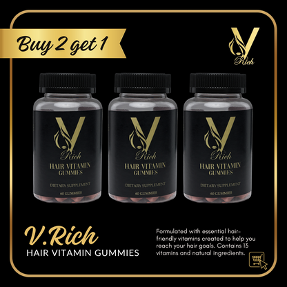 V.Rich Vegan Hair Vitamin Gummies – Your Hair Care Essential