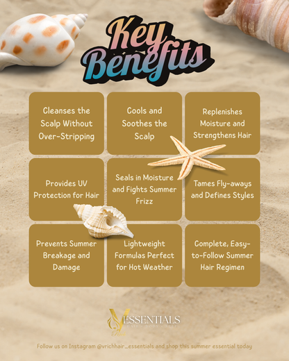 Summer Protection Hair Essentials Kit – Stay Cool, Protected, and Radiant All Summer