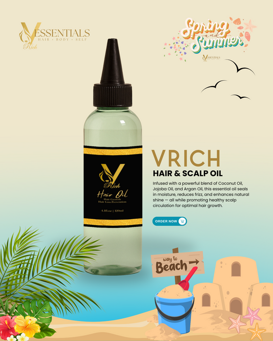 V.RICH Hair Oil – Hydration Meets Hair Care