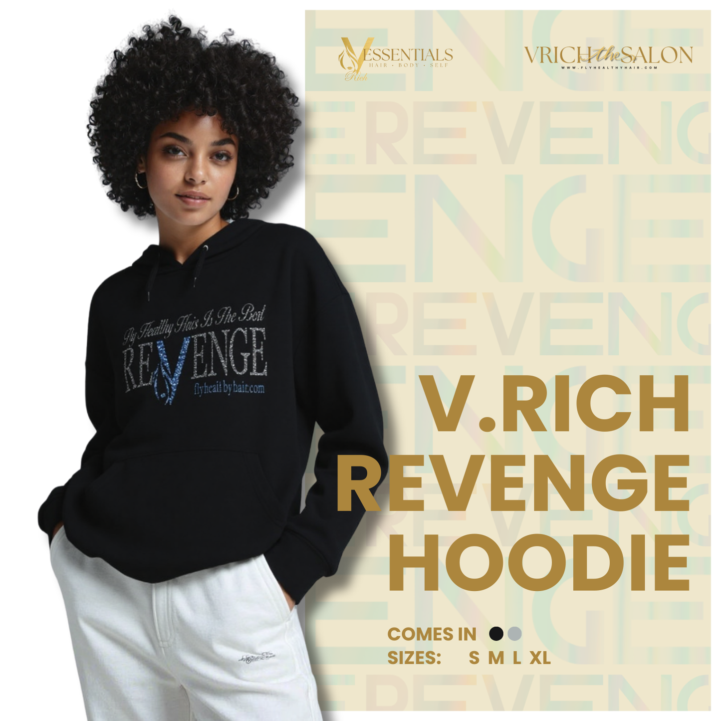 [PRE-ORDER] Fly Healthy Hair is the Best Revenge Hoodie