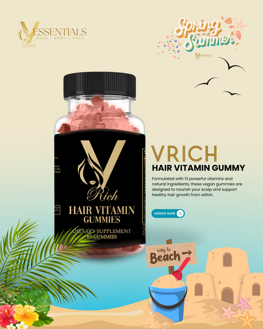 V.RICH Vegan Hair Vitamin Gummies – Your Hair Care Essential