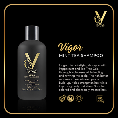 Vigor Mint Tea Shampoo – Refresh, Clarify, and Strengthen