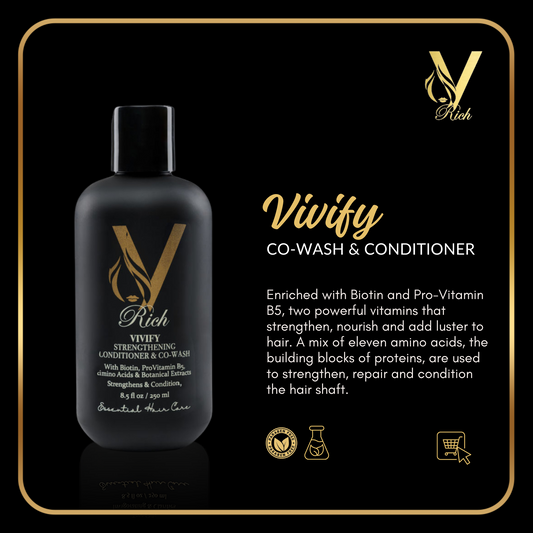 Vivify Strengthening Conditioner & Co-Wash – Strengthen, Nourish, and Repair