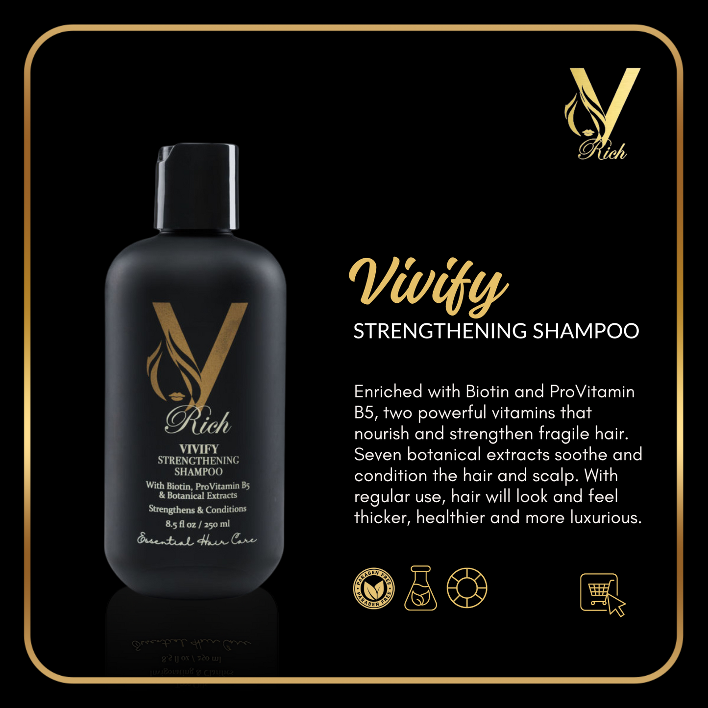 Vivify Strengthening Shampoo – Strengthen, Nourish, and Revitalize with Biotin